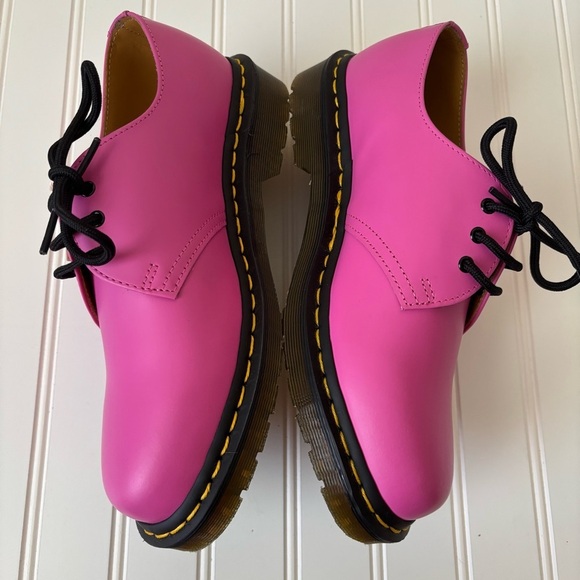 Dr. Martens | Women's 1461 Smooth Leather Oxford Shoes Size US 8 Thrift Pink - Picture 5 of 11